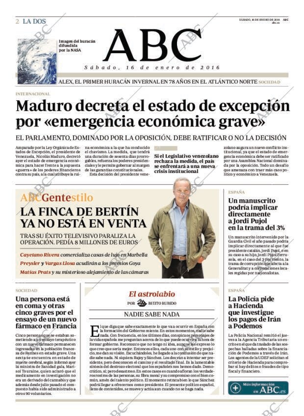 ABC MADRID 16-01-2016 página 2