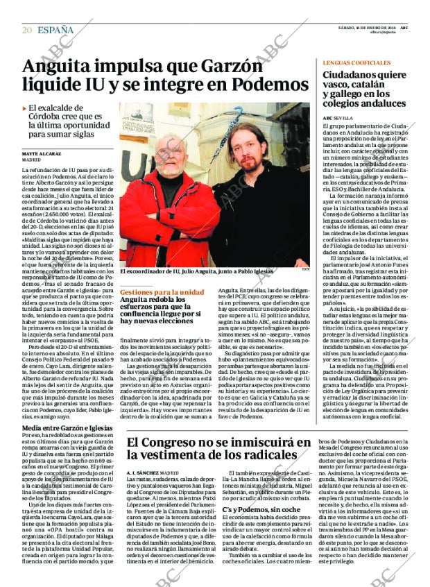 ABC MADRID 16-01-2016 página 20