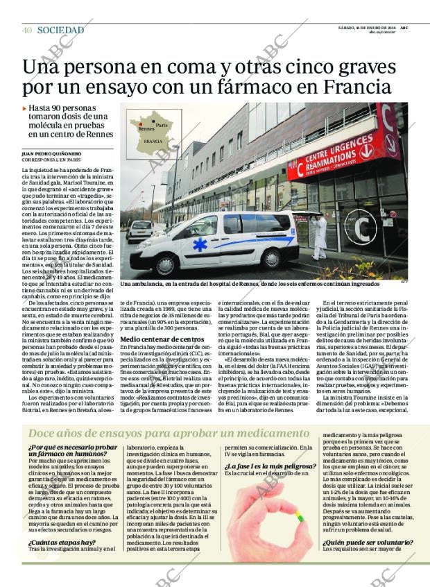 ABC MADRID 16-01-2016 página 40