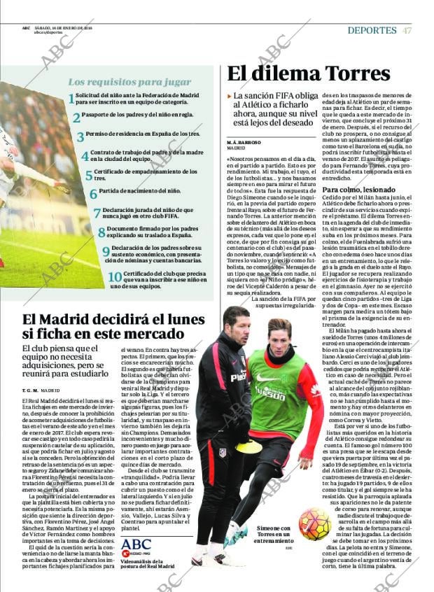 ABC MADRID 16-01-2016 página 47