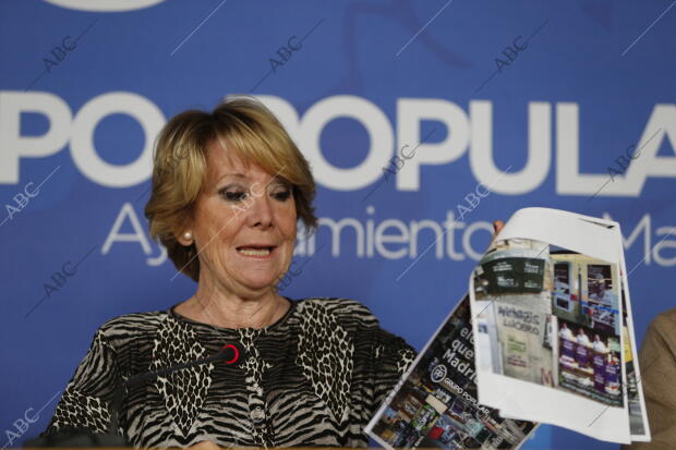 Rueda de prensa de Esperanza Aguirre