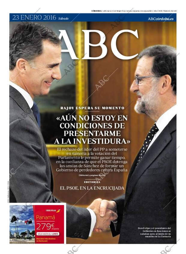 ABC CORDOBA 23-01-2016 página 1