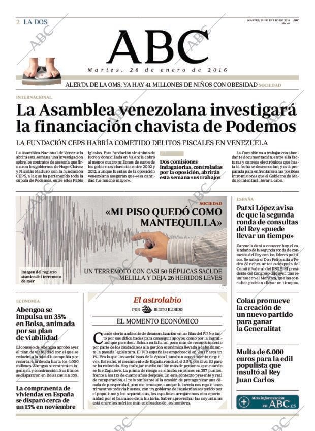 ABC MADRID 26-01-2016 página 2
