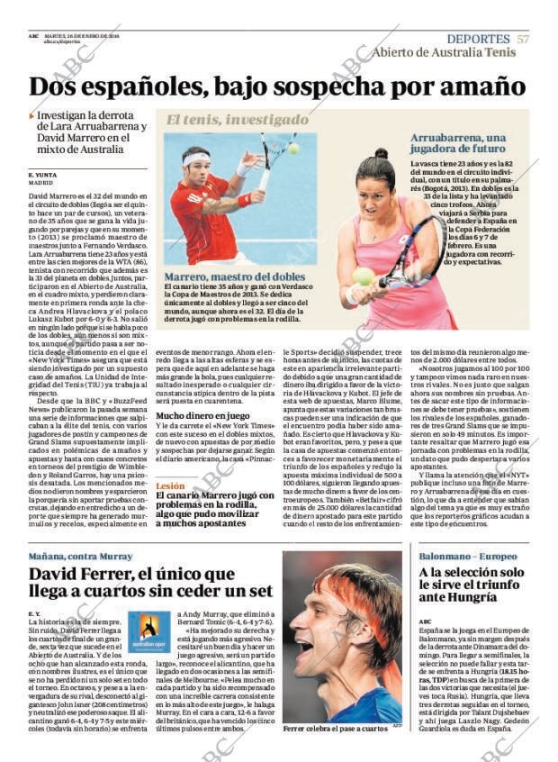 ABC MADRID 26-01-2016 página 57