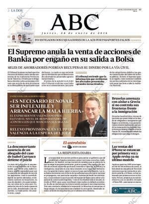 ABC MADRID 28-01-2016 página 2