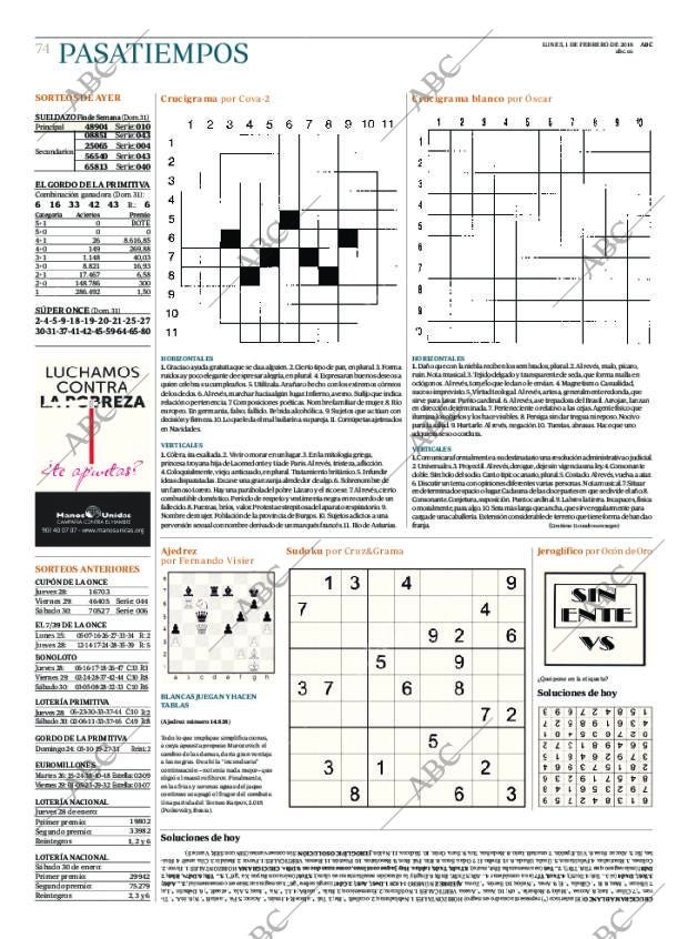 ABC CORDOBA 01-02-2016 página 74