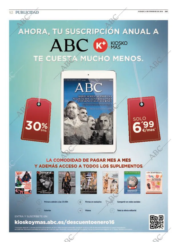 ABC MADRID 06-02-2016 página 92