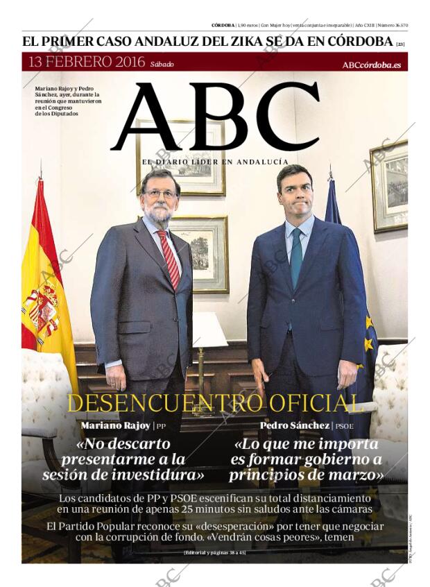 ABC CORDOBA 13-02-2016 página 1