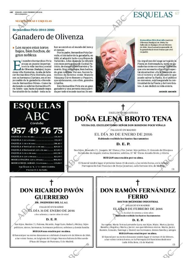 ABC CORDOBA 13-02-2016 página 67
