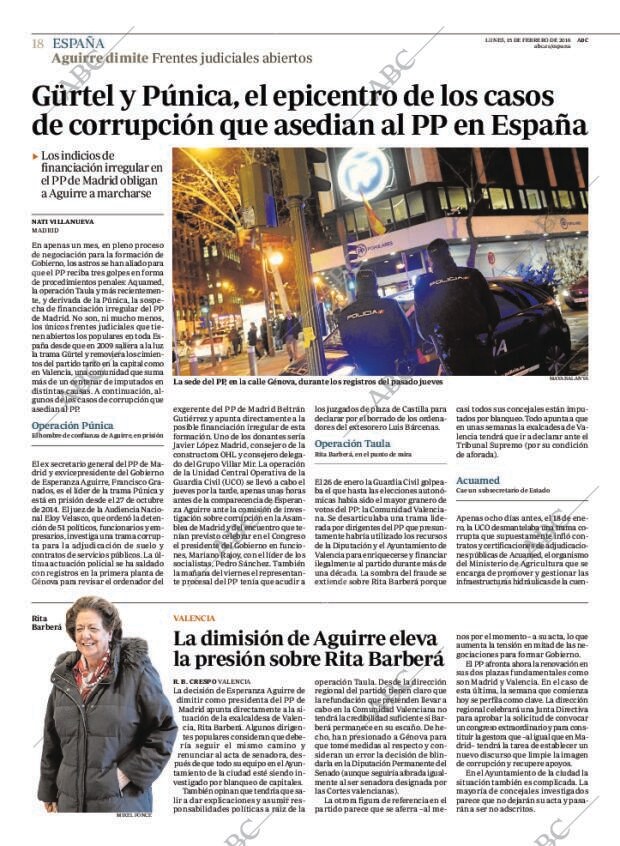 ABC MADRID 15-02-2016 página 18