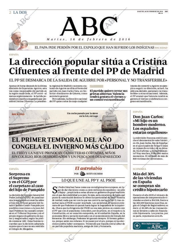ABC MADRID 16-02-2016 página 2