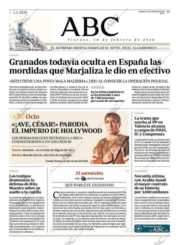 ABC MADRID 19-02-2016 página 2