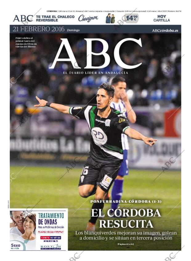 ABC CORDOBA 21-02-2016 página 1