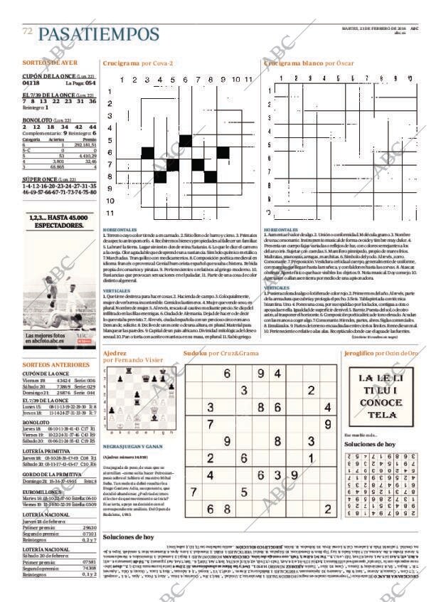 ABC MADRID 23-02-2016 página 72