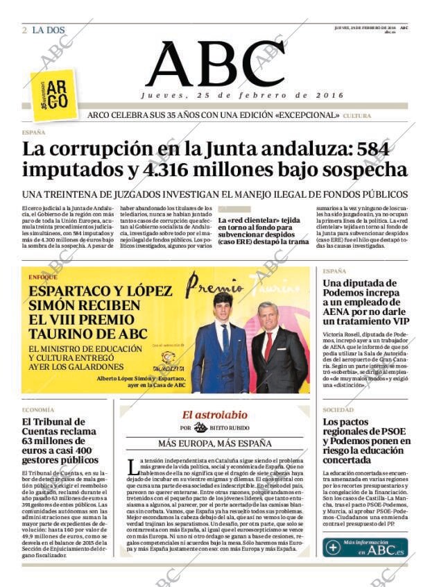 ABC MADRID 25-02-2016 página 2