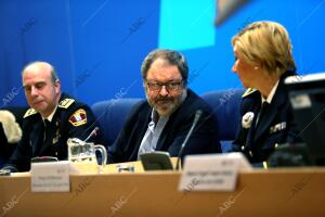 El concejal de seguridad Javier Barbero, en la inauguración de un curso de...