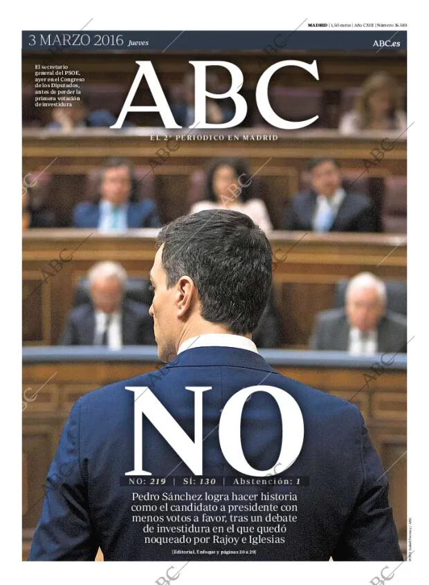 ABC MADRID 03-03-2016 página 1