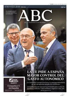 ABC MADRID 09-03-2016 página 1