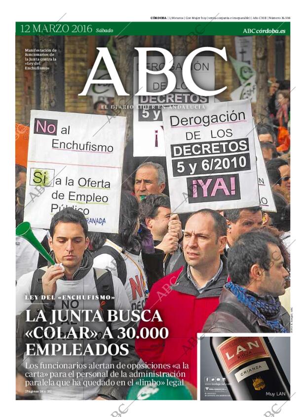 ABC CORDOBA 12-03-2016 página 1