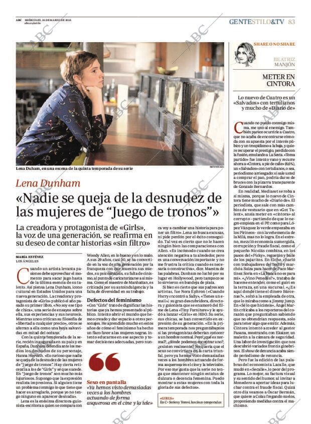 ABC MADRID 16-03-2016 página 83
