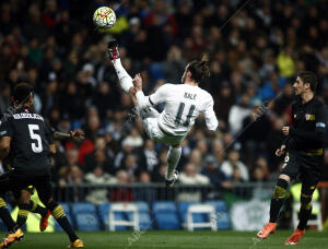 En la imagen, Bale durante el partido