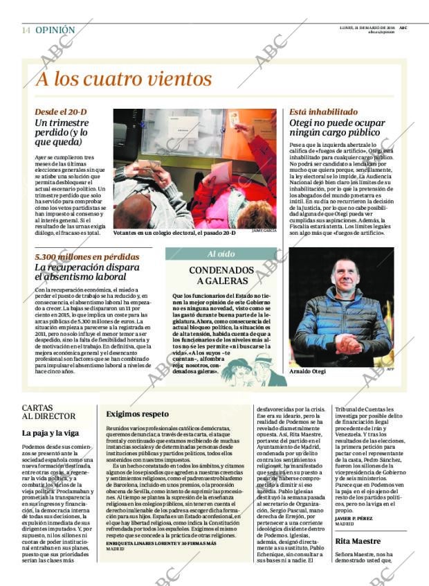 ABC MADRID 21-03-2016 página 14