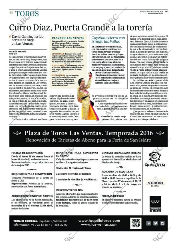 ABC MADRID 21-03-2016 página 48