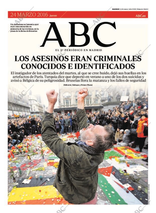 ABC MADRID 24-03-2016 página 1