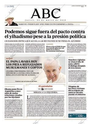ABC MADRID 24-03-2016 página 2