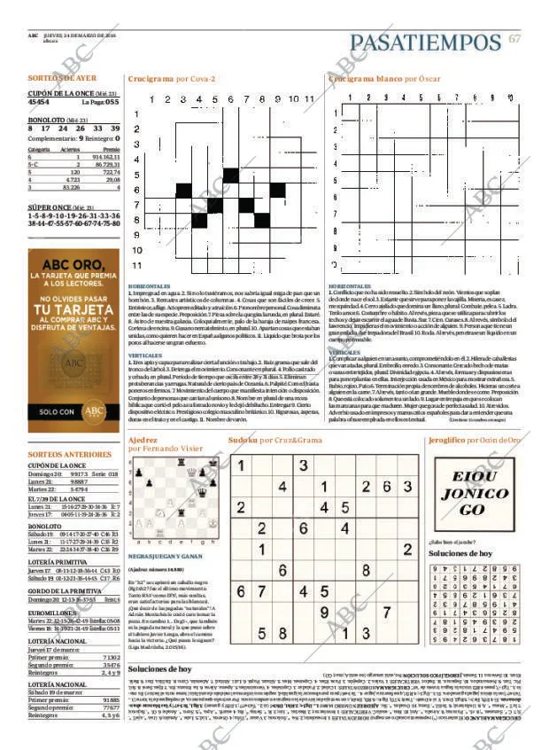 ABC MADRID 24-03-2016 página 67
