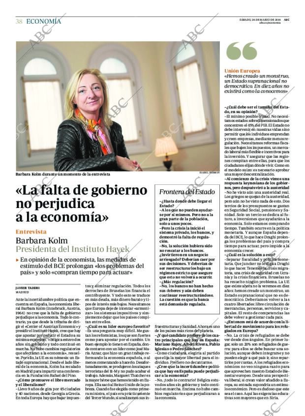 ABC MADRID 26-03-2016 página 38
