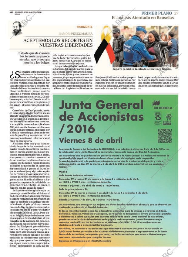 ABC MADRID 27-03-2016 página 27