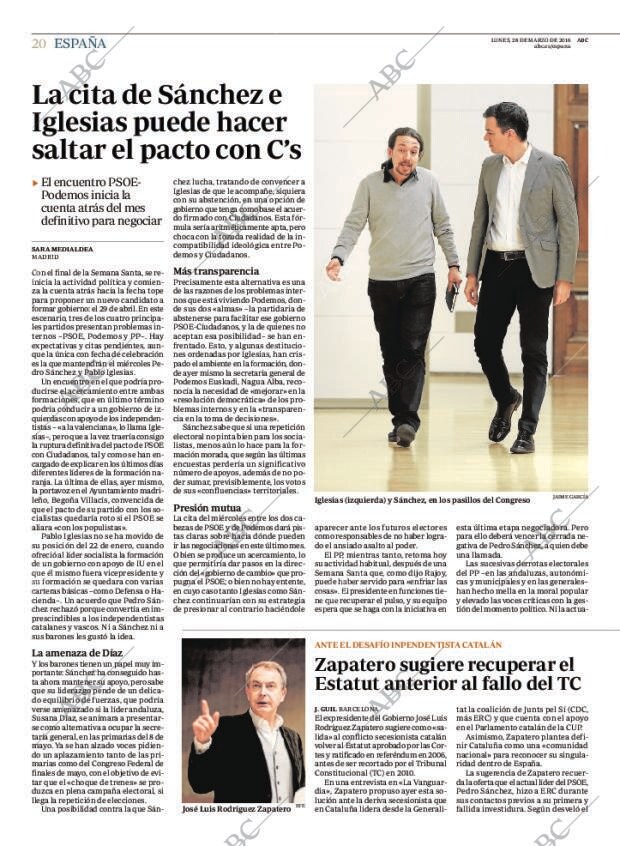 ABC MADRID 28-03-2016 página 20