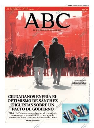 ABC MADRID 31-03-2016 página 1