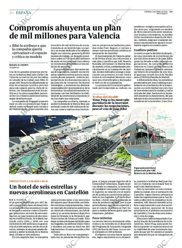 ABC MADRID 01-04-2016 página 20