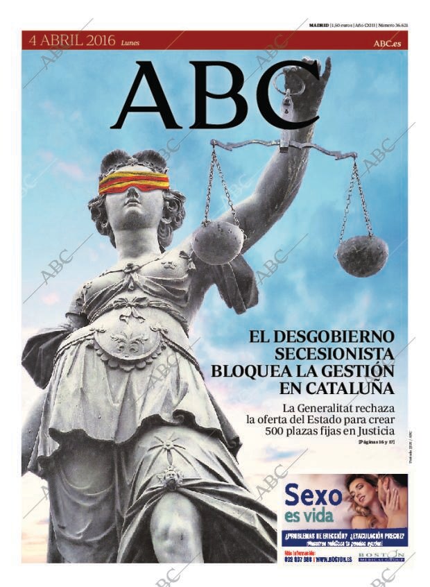 ABC MADRID 04-04-2016 página 1