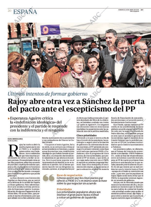 ABC MADRID 10-04-2016 página 20