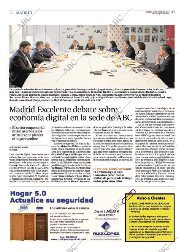 ABC MADRID 12-04-2016 página 64