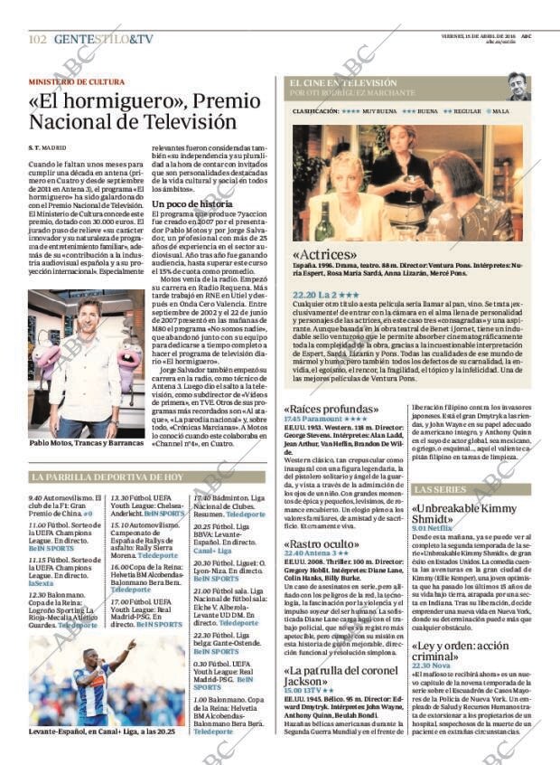 ABC MADRID 15-04-2016 página 102