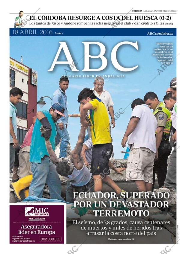 ABC CORDOBA 18-04-2016 página 1