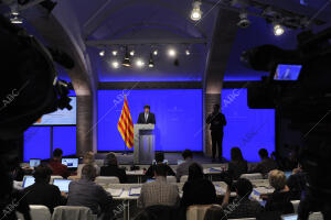 Rueda de prensa del presidente de la Generalitat, Carles Puigdemont