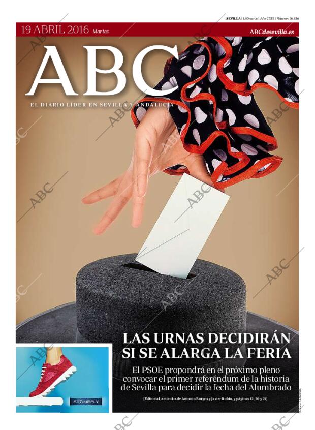 ABC SEVILLA 19-04-2016 página 1