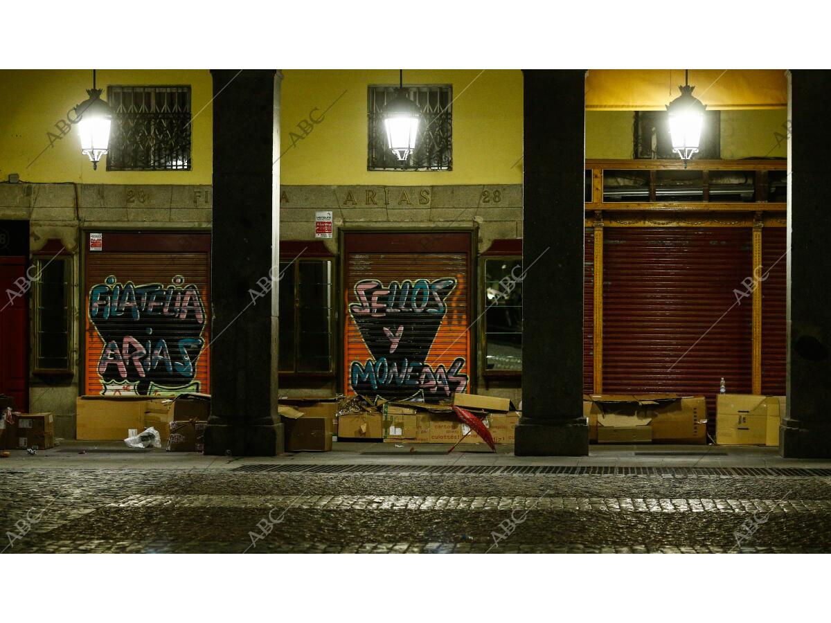 Reportaje nocturno sobre sin techo en Madrid - Archivo ABC