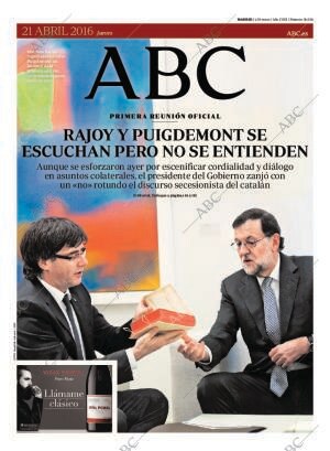 ABC MADRID 21-04-2016 página 1