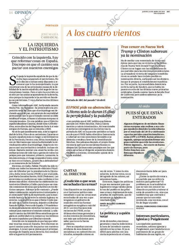 ABC MADRID 21-04-2016 página 14