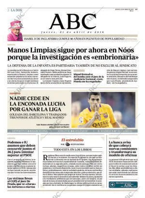 ABC MADRID 21-04-2016 página 2