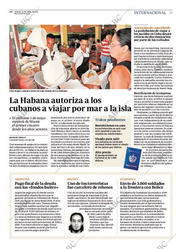 ABC MADRID 23-04-2016 página 39