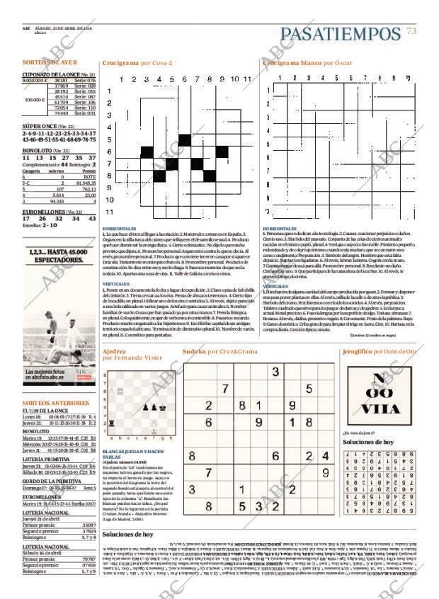 ABC MADRID 23-04-2016 página 73