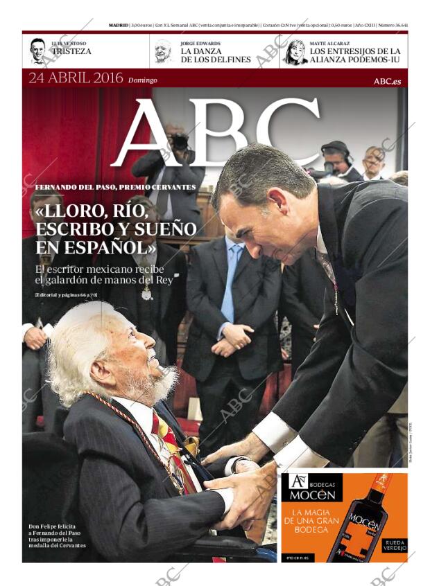 ABC MADRID 24-04-2016 página 1