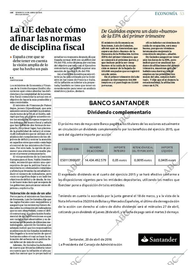 ABC MADRID 24-04-2016 página 53